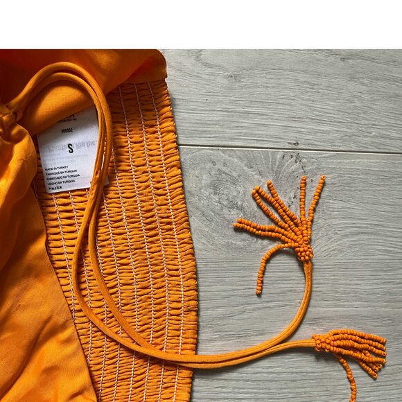 FARM Rio Orange Crop Top - Picture 4 of 5